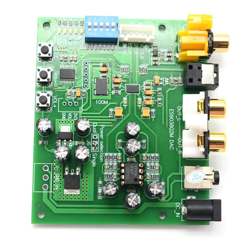 

Dlhifi ES9038Q2M I2S IIS DSD коаксиальное волокно SPDIF цифровое аудио DAC декодер наборы платы 32 бит 384K для усилителя Raspberry Pi