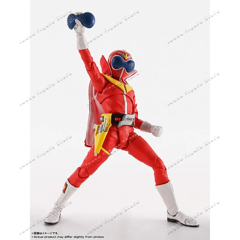 Фото В наличии: Фигурка Bandai SHF Himitsu Sentai Gorenger Akarenger Super Sentai 50th, готовая модель, игрушка-подарок для детей №5