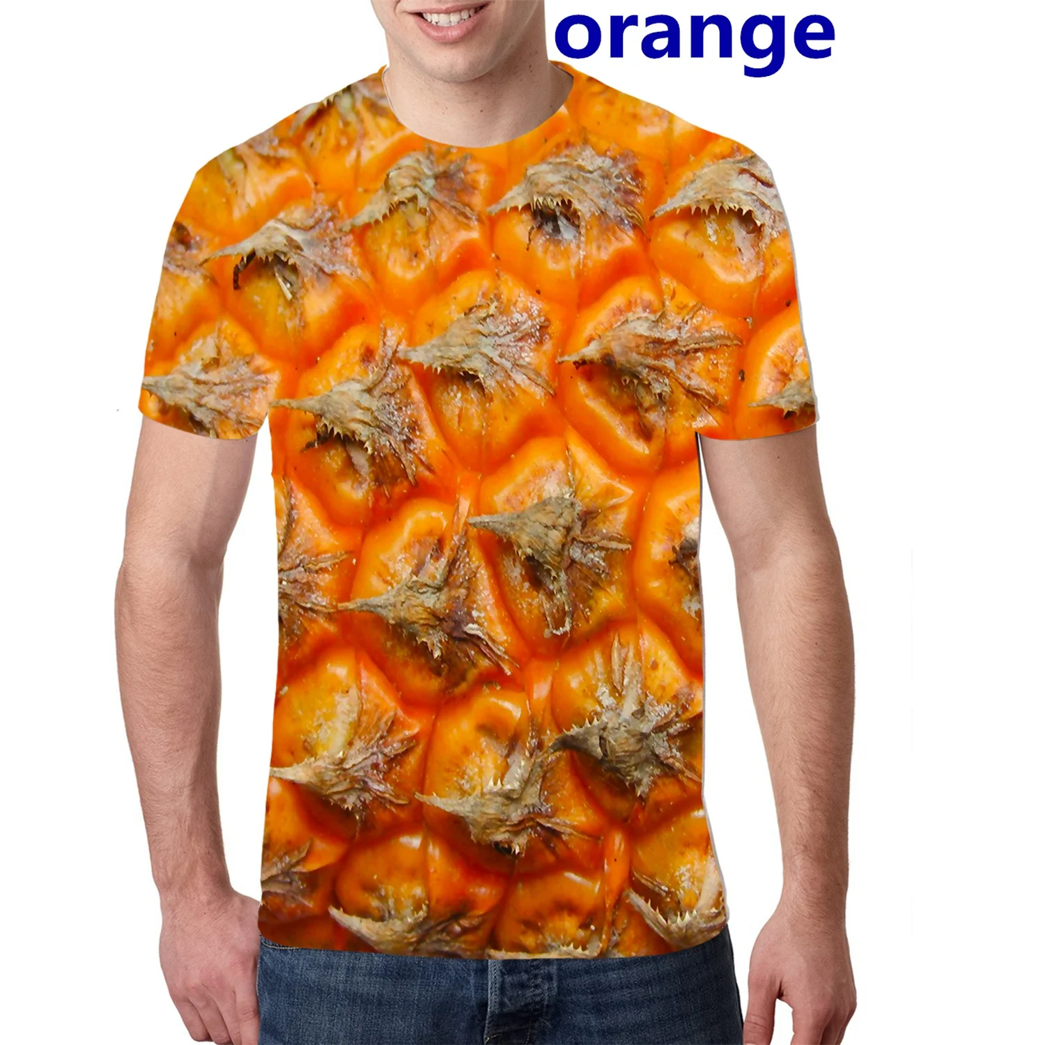 

Мужская футболка с коротким рукавом, круглым вырезом и 3D-принтом