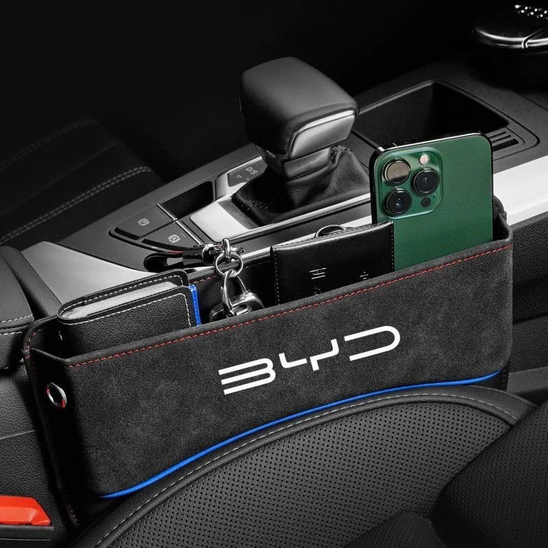 

Fur Leather Car Seats Slit Storage Box Increased Storage Space Seat Organizer For BYD Atto 3 YUAN Plus Car Accessory