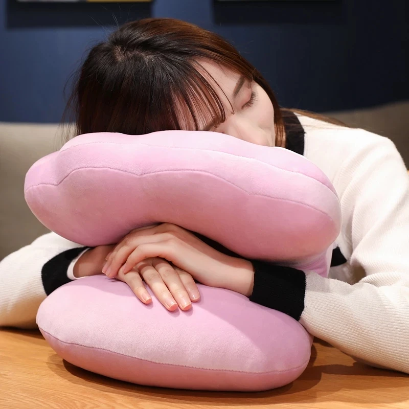 

Cartoon Cute Soft Cute Animals Cats Paw Nap Pillow Plush Toys Stuffed Pillow Adorable Back Cushion Funny Gift For Kids Girls