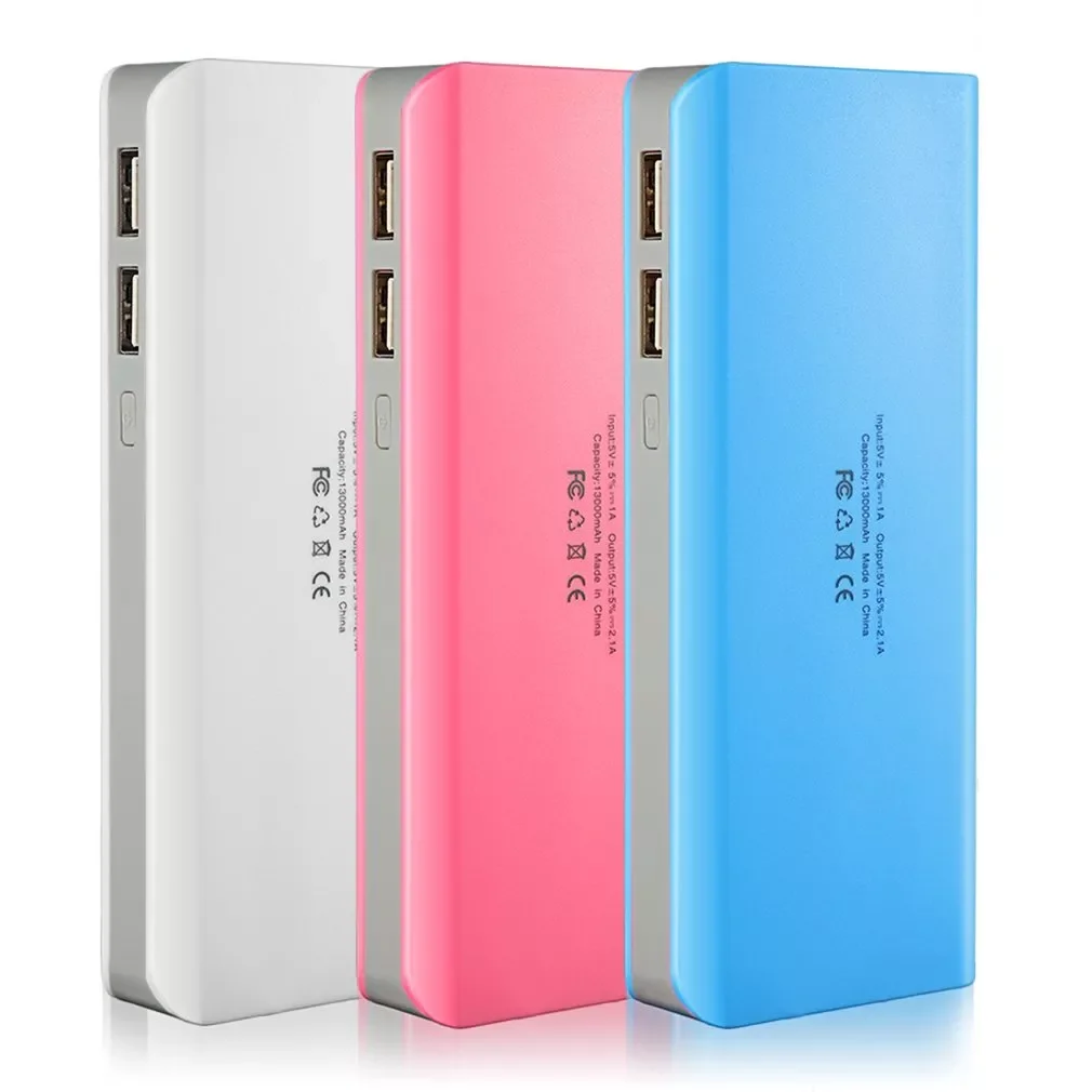 

2023 Power Bank Case with Two USB Interface Mobile Power Bank Case Charger Pack Box Battery Portable DIY