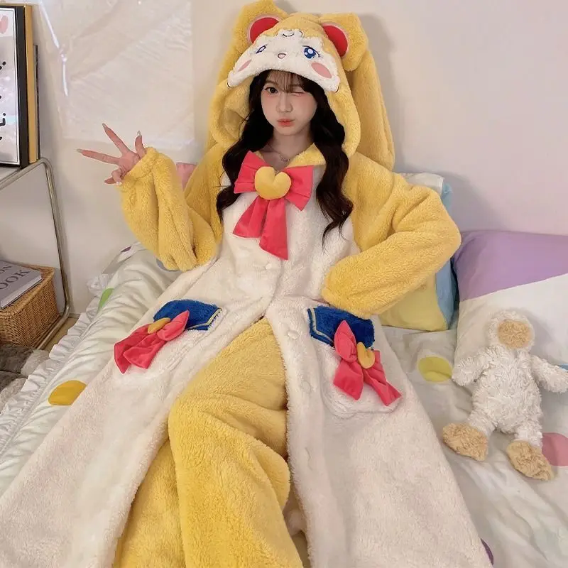 Аниме Pretty Guardian Сейлор Мун Цукино Усаги Косплей Ночная рубашка Костюм Пижамы