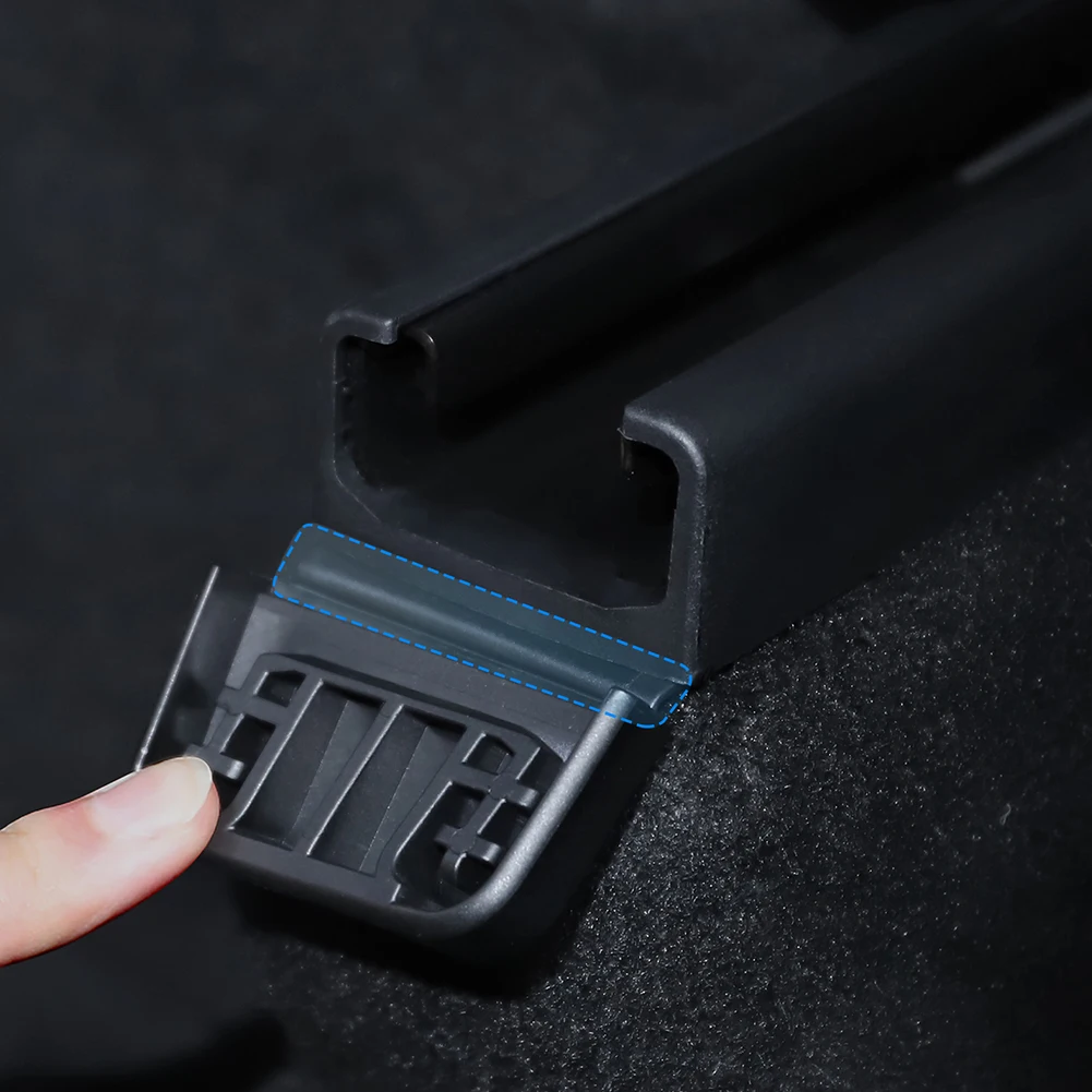 

4PCS Car Rear Seat Slide Protection Anti Kick Soft Rubber Plug for Tesla Model 3/ Y Rail Protective Cover Accessory