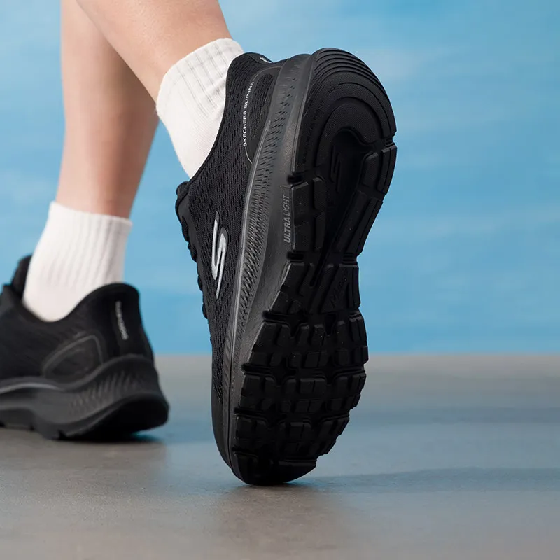 Фото Мужские кроссовки Skechers Slip Ins 220880WW-BLK, легкие спортивные кроссовки с дышащей сеткой №3