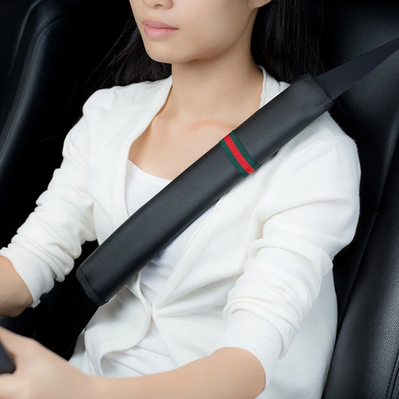 

Универсальный чехол для автомобильного ремня безопасности, подушка для ремня безопасности, 2 упаковки, из волокна и льна, Наплечные подушки ...