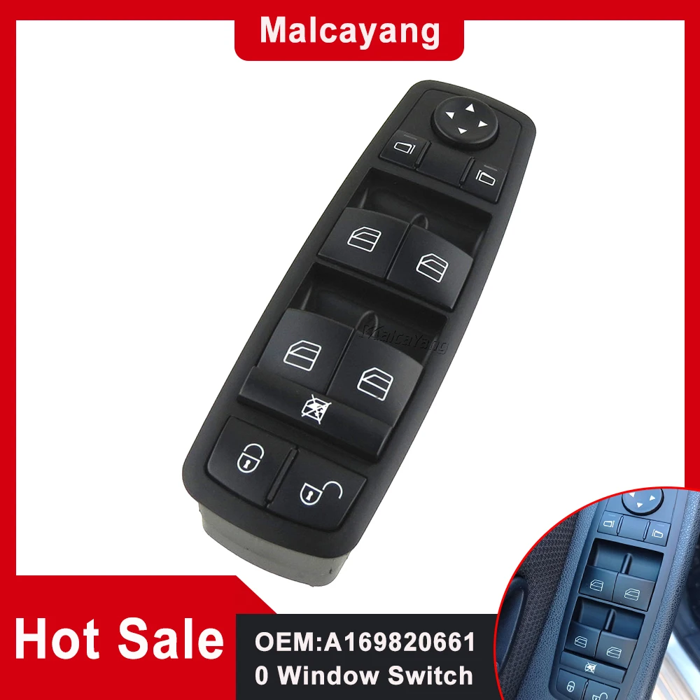 For Mercedes Benz W245 B-class 2005-2011 X164 W169 W164 A1698206610 Electric Power Window Master Switch