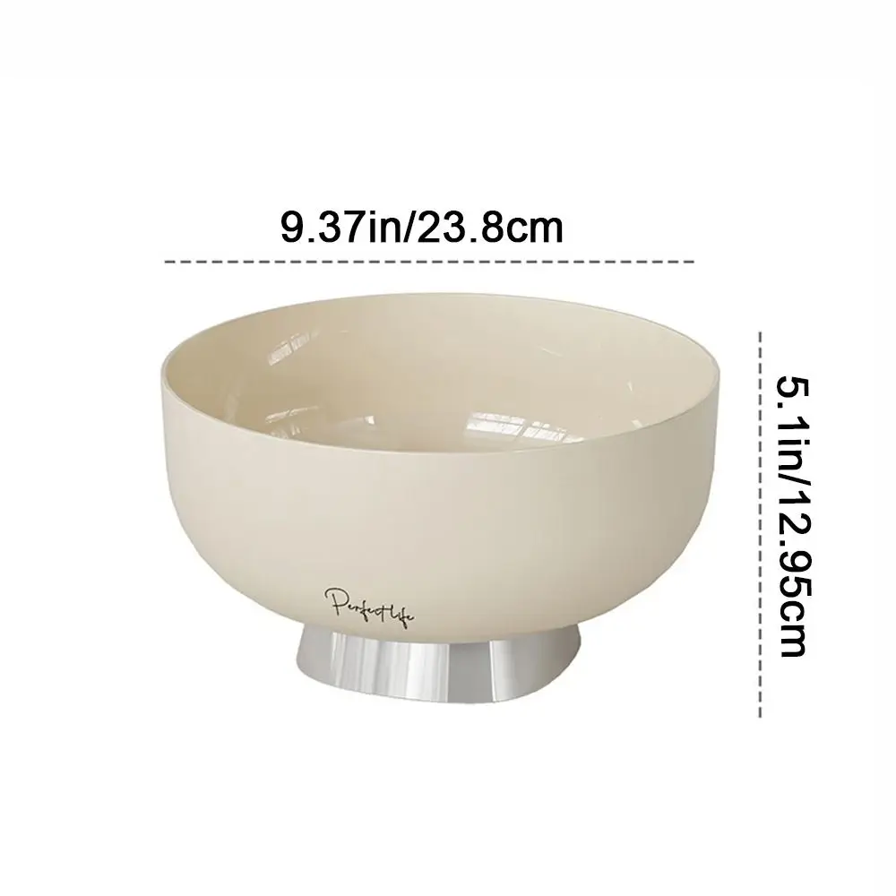 Практичный пластиковый поднос для фруктов бежевый съемный закусок большая