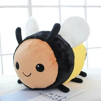 cute bee ladybug plush toy high quality stuffed doll sleeping cylindrical pillow soft doll sofa decor birthday gift for kids new
