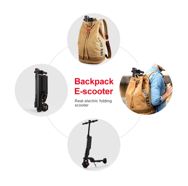 HX X6 Scooter Skateboard two wheel electric foldable mini Kick Scooter 6A 17 orders 5