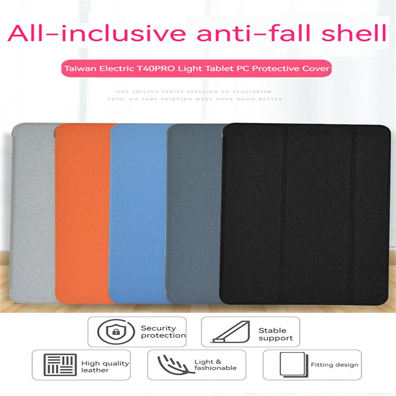 Tablet Pc Case Ultra-thin Soft Leather Protective Cover Bracket Stand Compatible For Teclast T40 Pro Tablet Support Accessories