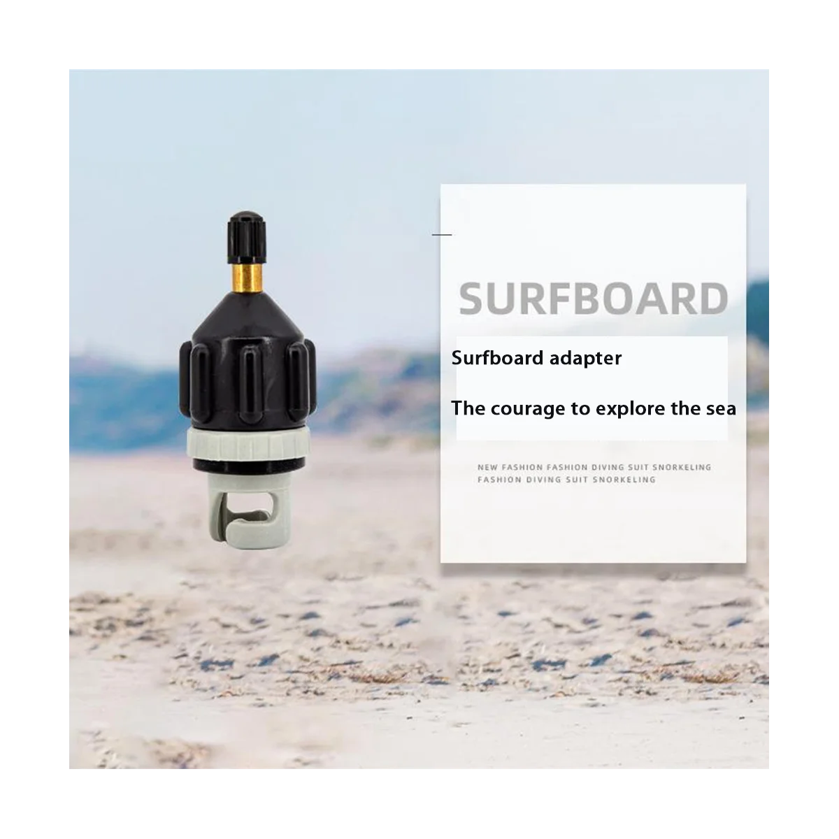 

Sup Paddle Air Nozzle Kayak Air Valve Adapter On-Board Pump Inflatable Adapter Pump Air Inflator Connector Tool(Orange)