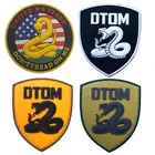 Наклейки-эполеты Змея из ПВХ-резины на липучке