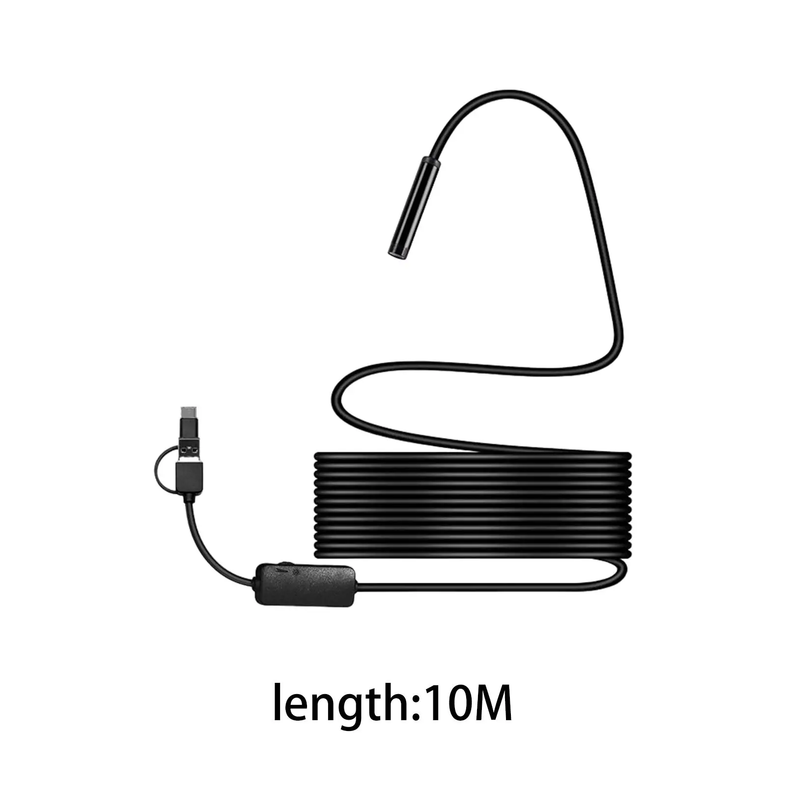 USB-эндоскоп 5 мм водонепроницаемый промышленный бороскоп USB-прицел камера для