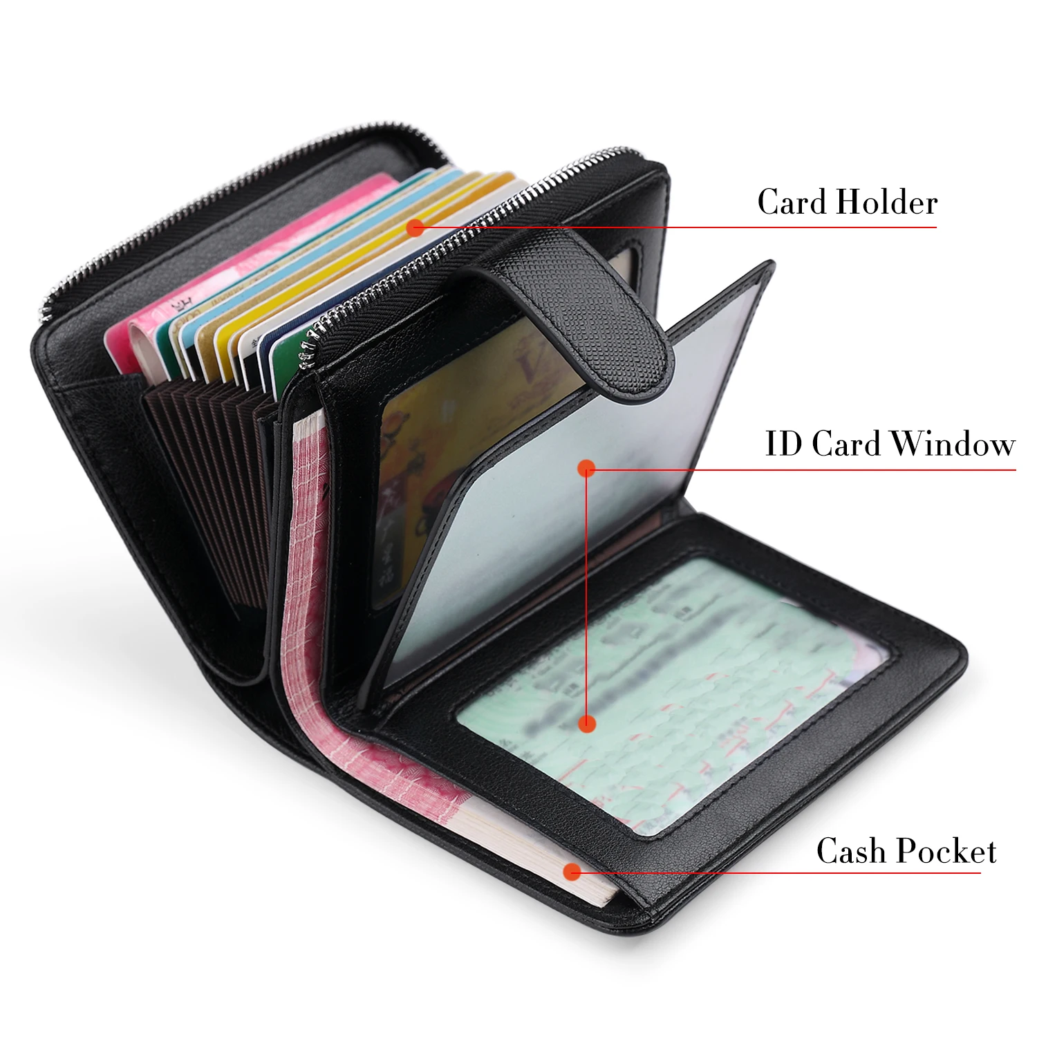 Мужской кошелек короткий из натуральной кожи с отделением для кредитных карт