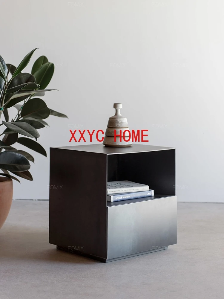 СТОЛ простой черный прикроватный тумбочка Стильный современный продвинутый