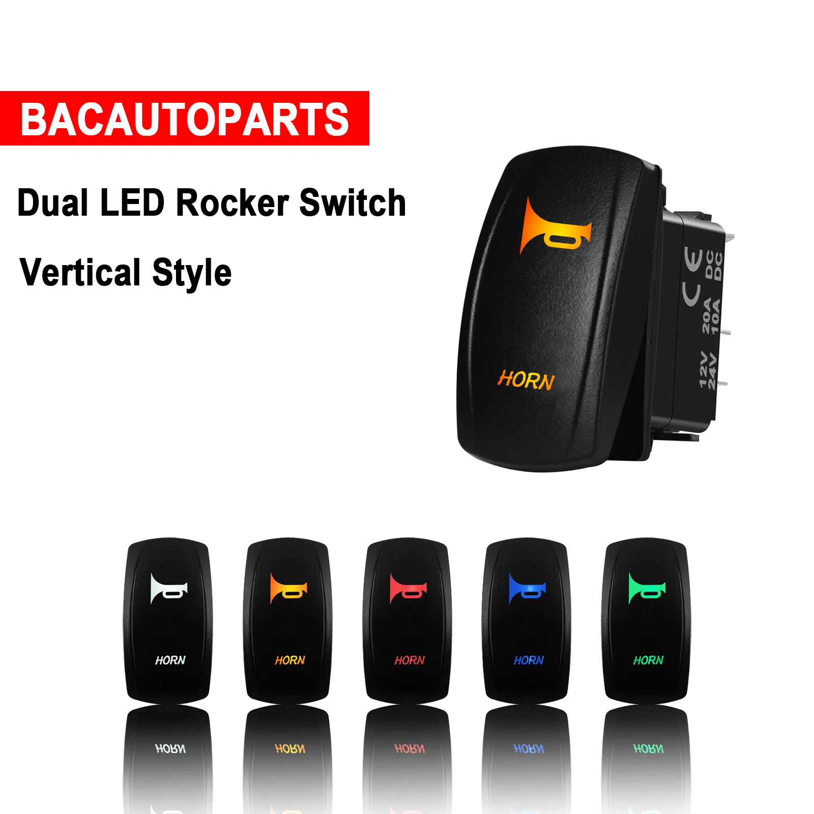 12 В SPST 5-контактный (ВКЛ) Выкл двойной фотомагнитный сигнал мгновенный кулисный