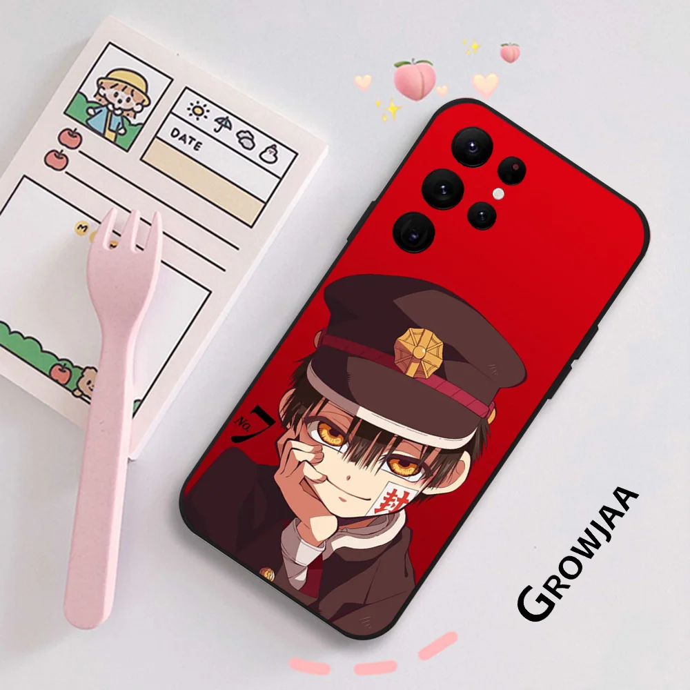 H-Hanako-kun Cool Anime Phone Case for Samsung Galaxy S24 Ultra S22 S23 S21 S20 5G Protective Silicone TPU Funda