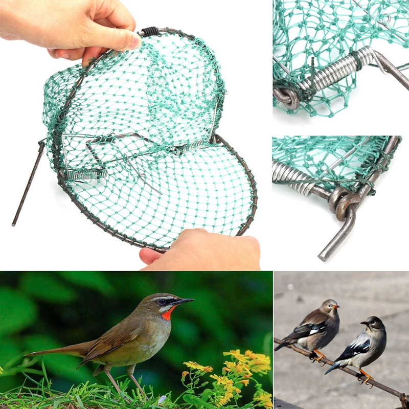 

2022 New 20/30/40 50cm Bird Net Humane Live Trap Rabbits Catching Mesh for Home Garden Trapping Hunting Pigeon Quail