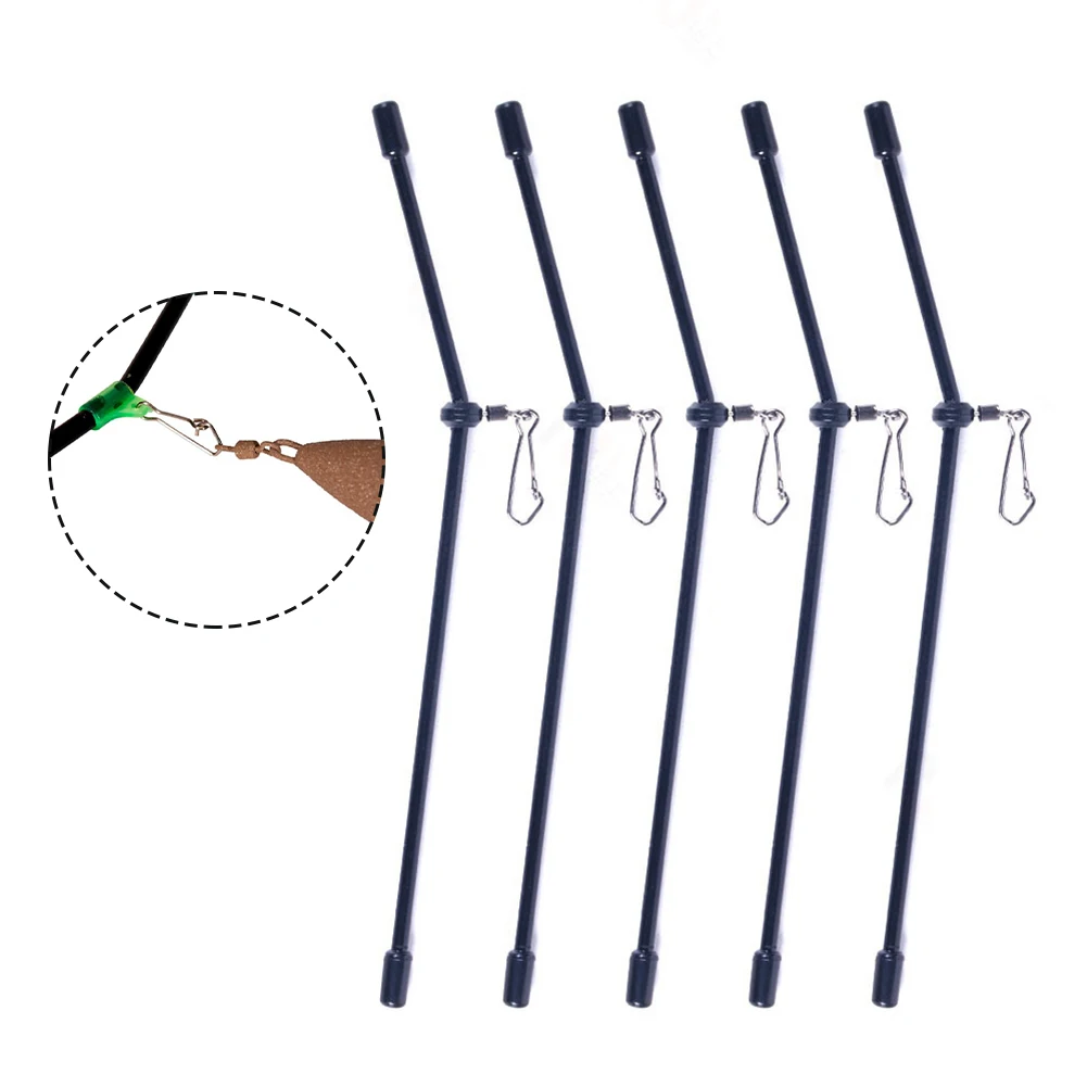 

5PC Feeder Fishing Anti Tangle Boom With Rolling Swivel Anti Tangle Booms With Snaps Tube Balance Connector Fishing Tools Tackle