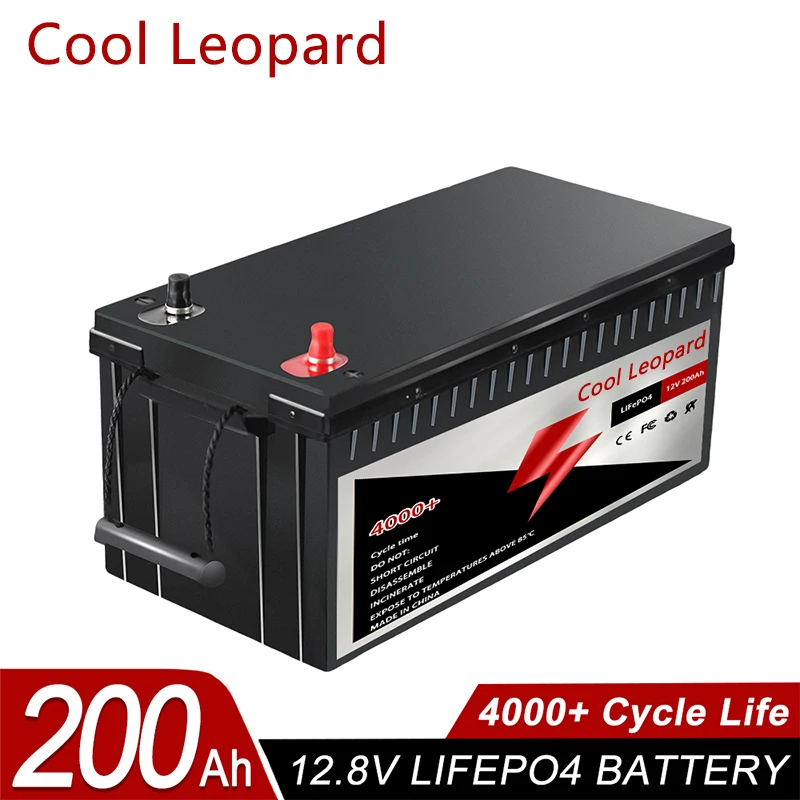 

12V 200Ah Rechargeable LiFePO4 Battery for Replacing Most of Backup Power Home Energy Storage Off-Grid RV Replacement Battery