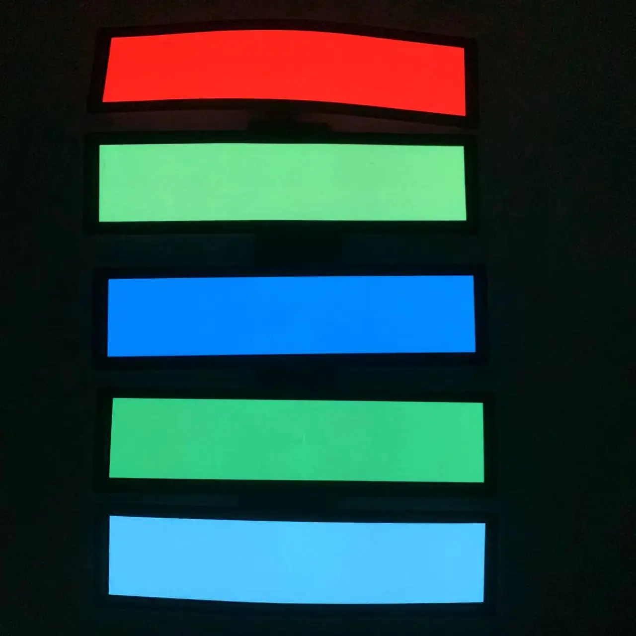

5 Star Wanted Car Sticker Ins Glow Panel Led Light Emitting Window Windshield Sticker Decorative Led For Auto Styling