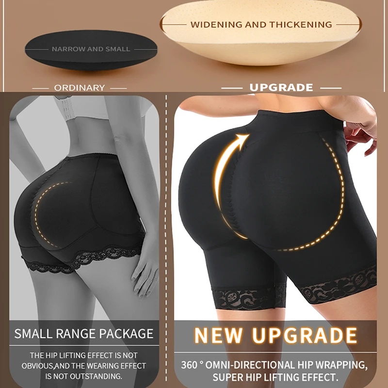 Women Upgraded Padded Panties Fake Ass Butt Lifter Magic Pants Sexy Booty Underwear Large Sponge Pads Hip Enhancer Body Shaper