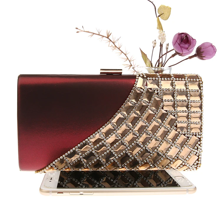 Luxury Rhinestone Dinner Will Be Wrapped With Diamond Inlaid Glass Women's Bag, The Bride Will Hold The Bag And Light Luxury Bag