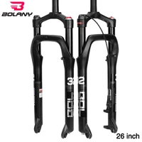 bolany snow beach car front fork fat tire bicycle magnesium alloy shock absorber gas fork 135mm bicycle accessories