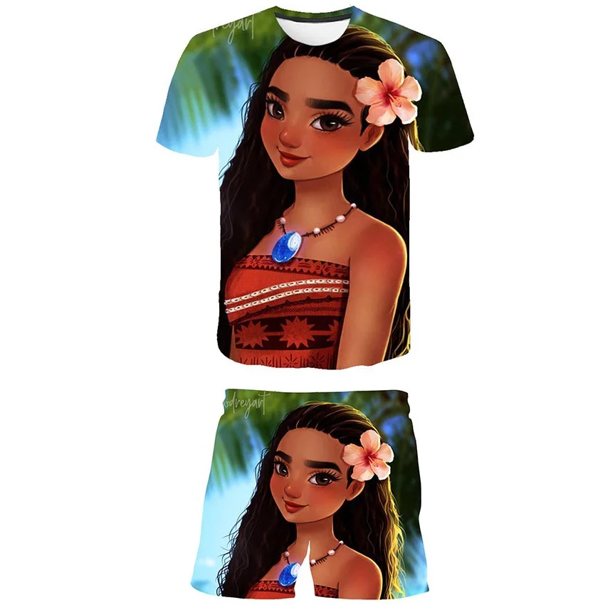 

2 шт./комплект, футболка и шорты для девочек