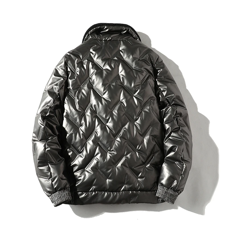 Winter Men's Clothing White Duck Down Jacket Thicken Warm Snow Coats Male Hatless Windbreaker Down Parkas Outerwear
