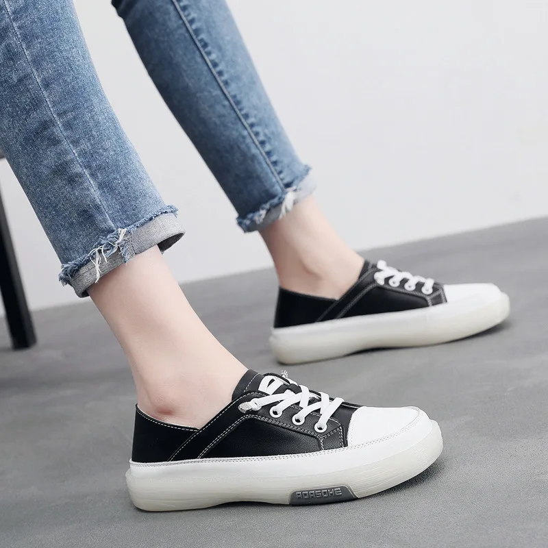 Little White Shoes Female Genuine Leather Flat Sole 2023 New Soft Soled Pregnant Mother Single Shoe Casual Nurse Board Shoes