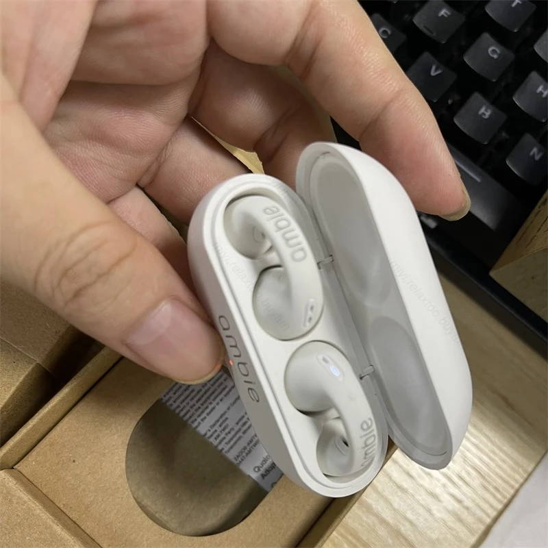 

Наушники-вкладыши для звуковых эффектов Ambie, беспроводные наушники Bluetooth с костной проводимостью, гарнитура TWS, спортивные наушники