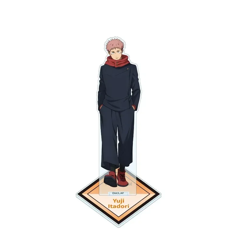 Фото JUJUTSU KAISEN 15CM акриловой носитель стенд ITADORI YUJI SATORU GOJO фигурные украшения HOMO CREATIVE BOYS фестиваль подарков №2