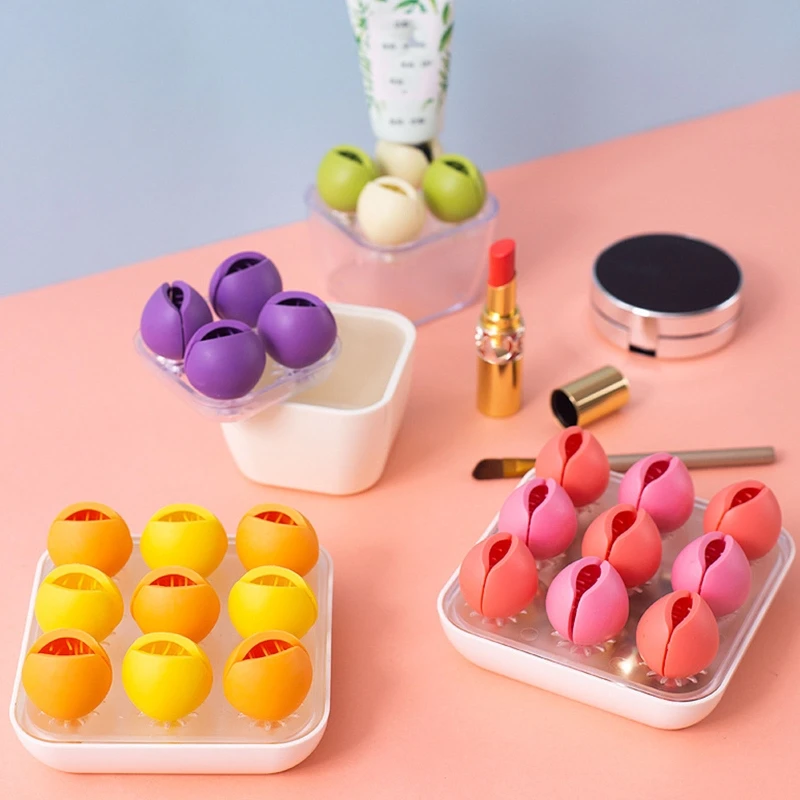 

Mini Flower Petal Shape Storage Box Cosmetics Stationery Multipurpose for Women Makeup Brush Lipstick Jewelry Organizer