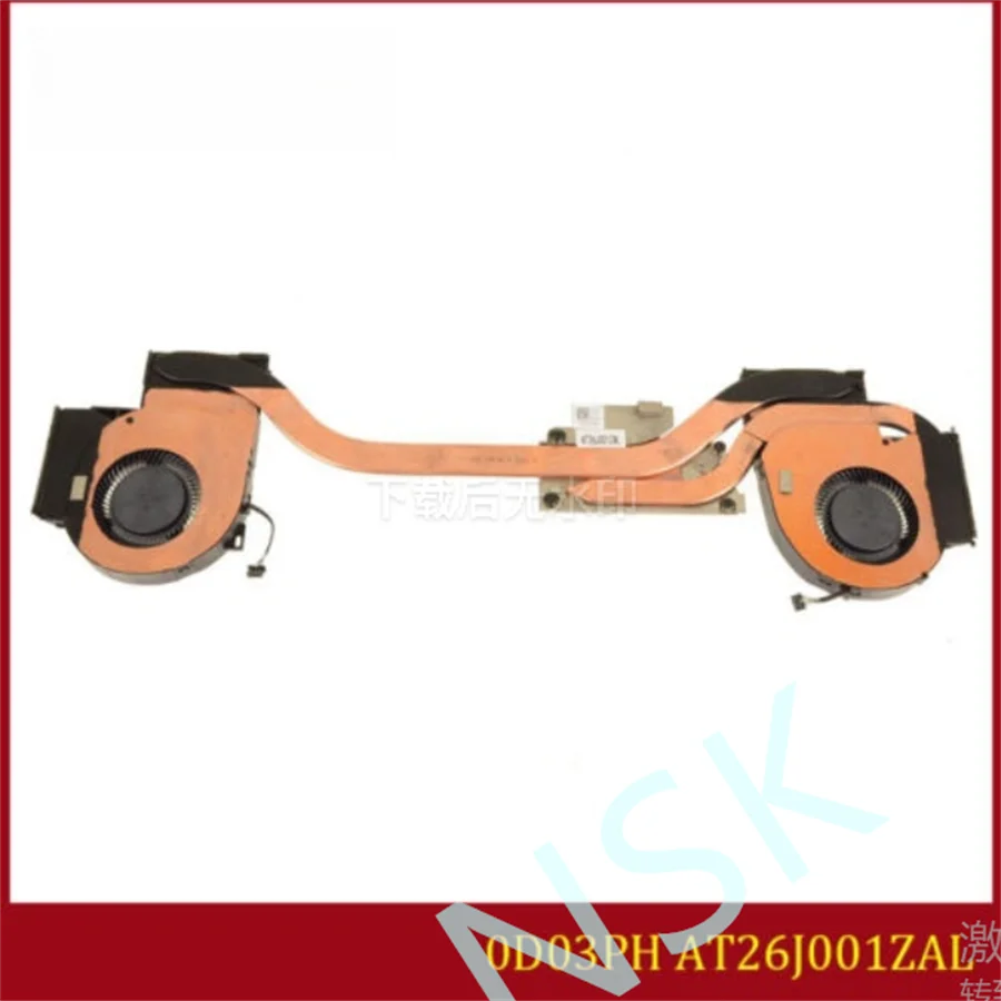 Оригинальный 0D03PH at26j001зал для DELL Precision 7530 графический радиатор ЦП охлаждающий