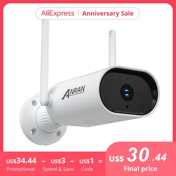 ANRAN 5MP IP Camera Smart Outdoor Wi-Fi Security Camera 5megapixel Surveillance Camera Waterproof Night Vision APP Control Audio 1