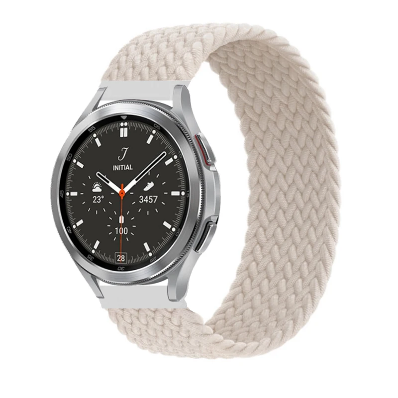 Плетеный ремешок Solo Loop для Samsung Galaxy watch 4/classic 46 мм/42 мм/active 2/Gear S3 браслет 20 мм/22 мм 3