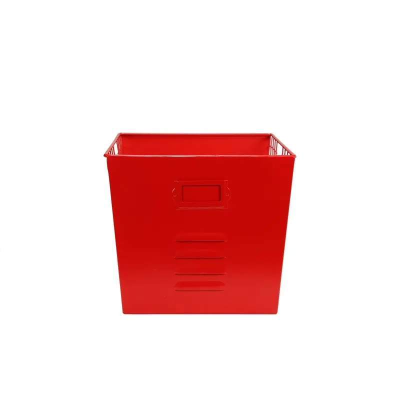 

Gorgeous Metallic Red Rectangular Wire Storage Basket, Perfect for Home & Office, Get Organized Now with Style!