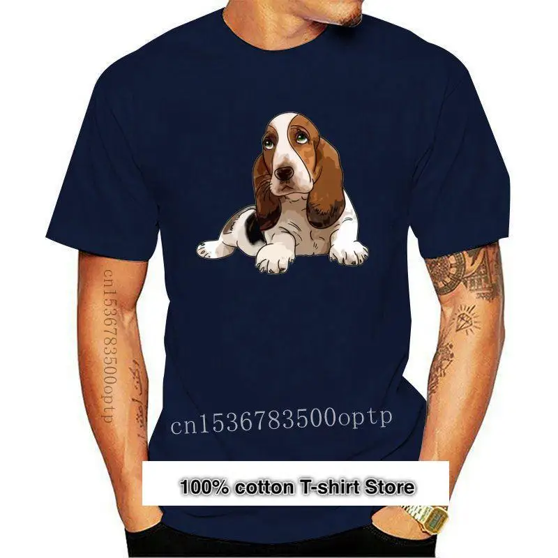 

Camiseta de bассет для мужчин и женщин, одежда для женщин, Топ