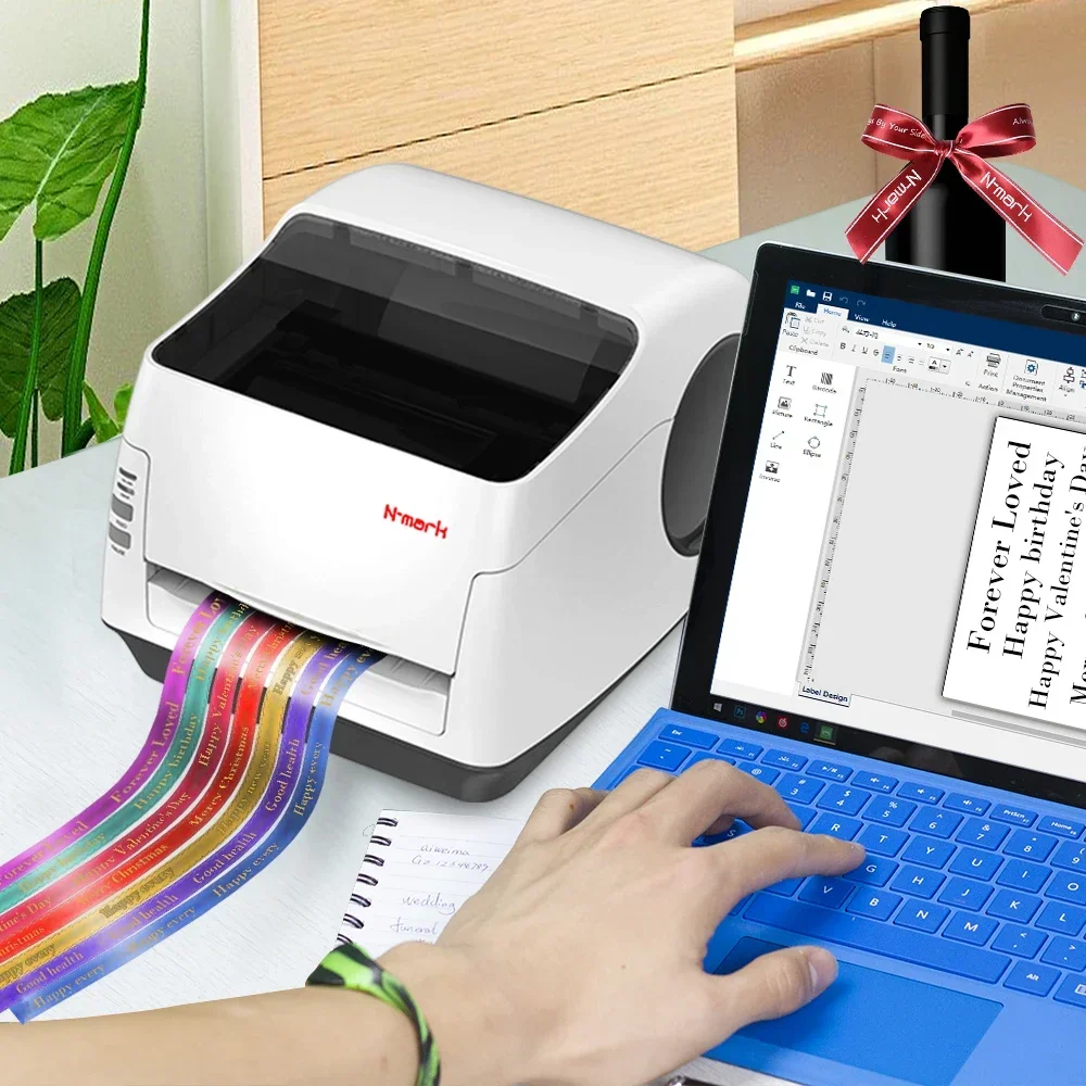 N-mark Digital heat Transfer атласная лента с принтом machine горячее оборудование для печати