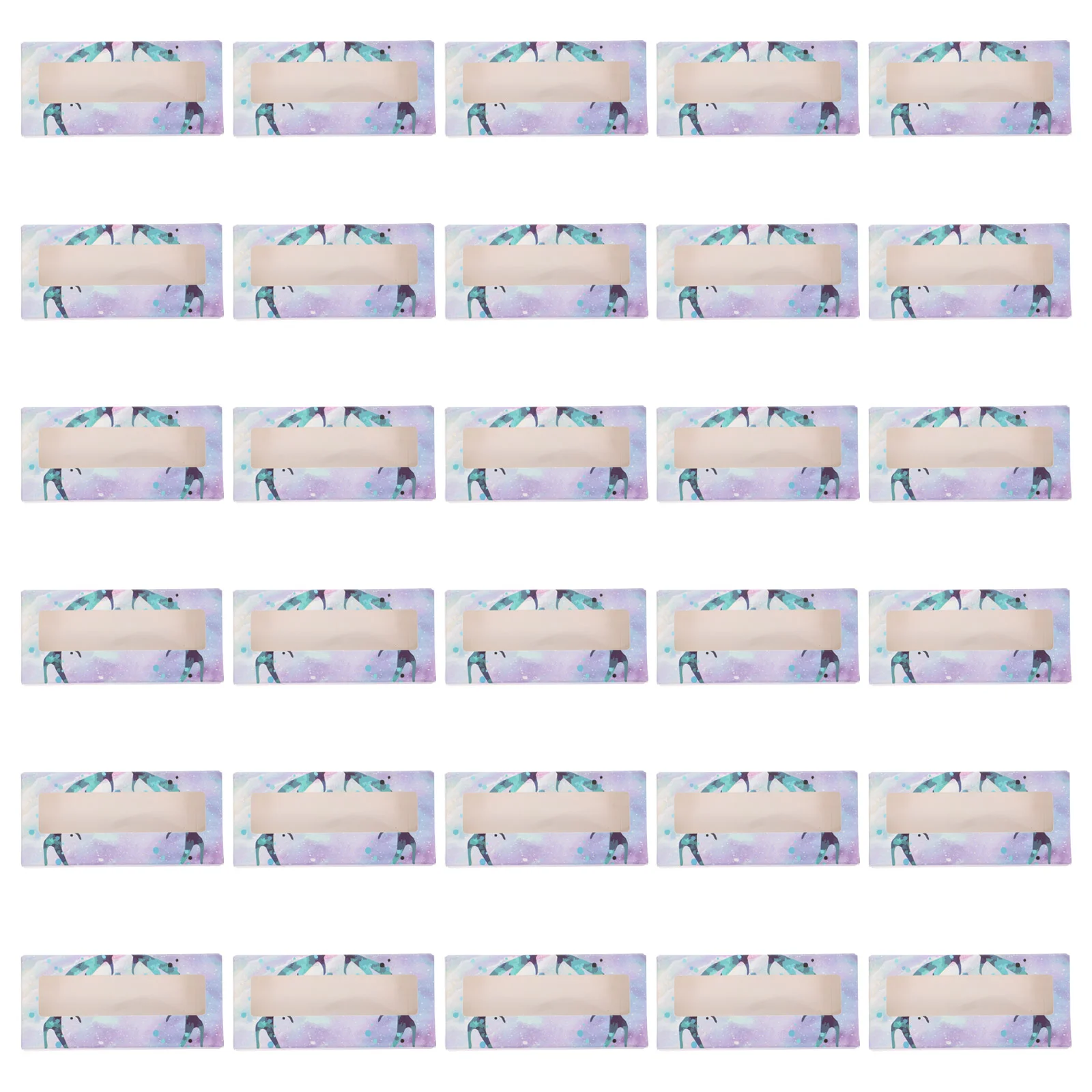 

30pcs Practical Eyelash Box Christmas Eyelash Case Eyelashes Packaging Box Eyelash Organizer Box Eyelashes Container Tray
