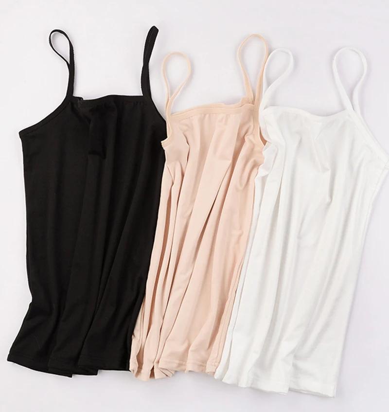 Summer Sexy Sleeveless Vest Girls Cotton Solid Color Camisoles Women's Intimates Tanks Fashion Simple All-match Base Vest Tops images - 6