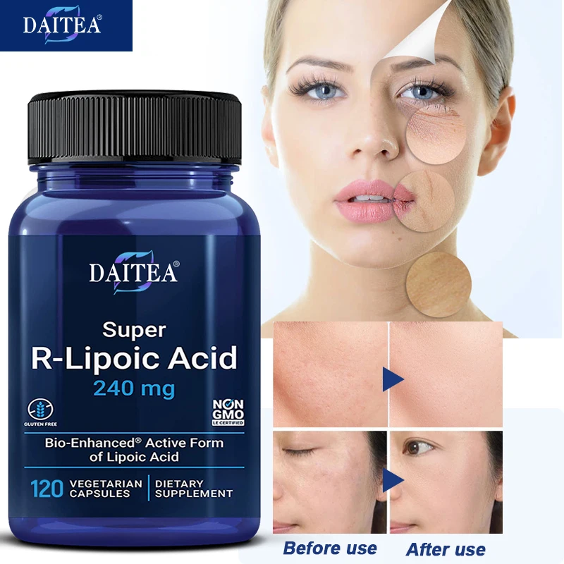 

R-Lipoic Acid-Helps Maintain Cellular Energy,helps Fight Oxidative Stress,reduces Blemishes In The Skin