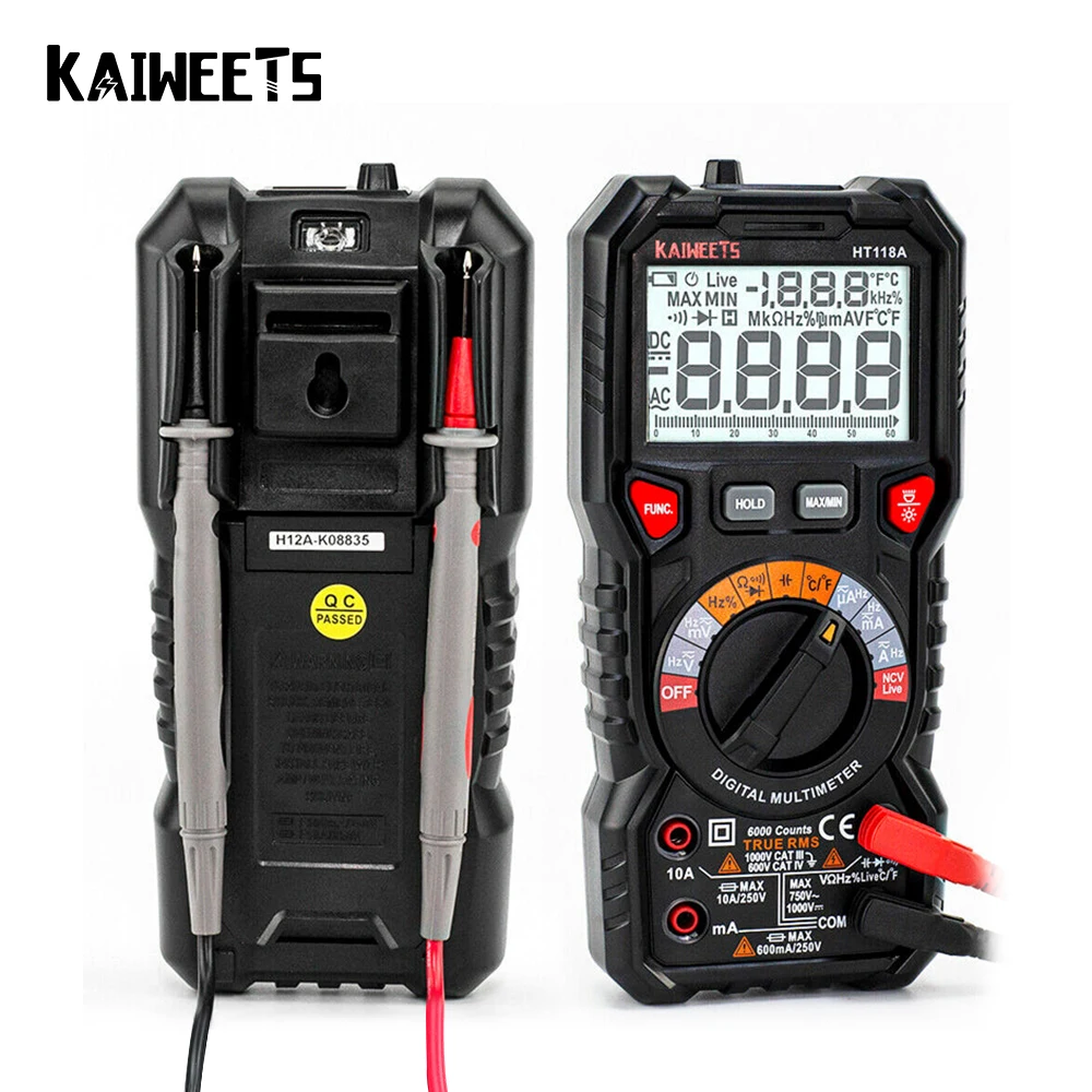 Цифровой мультиметр TRMS автоматический ампервольтметр с функцией быстрого и