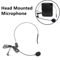 head mounted microphone 3 5mm black wired headset mic for teacher guide speech public area head mounted microphone