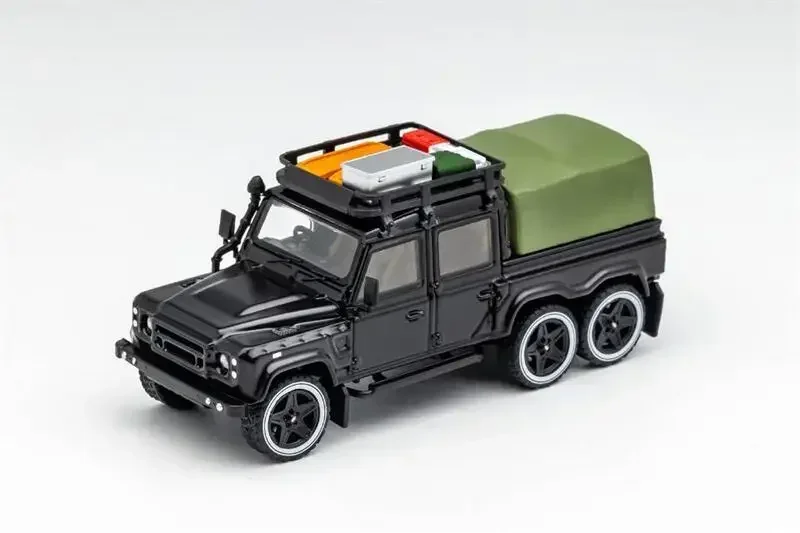 Литая под давлением модель автомобиля GCD 1:64 Land Rover Defender 6x6 Pick up
