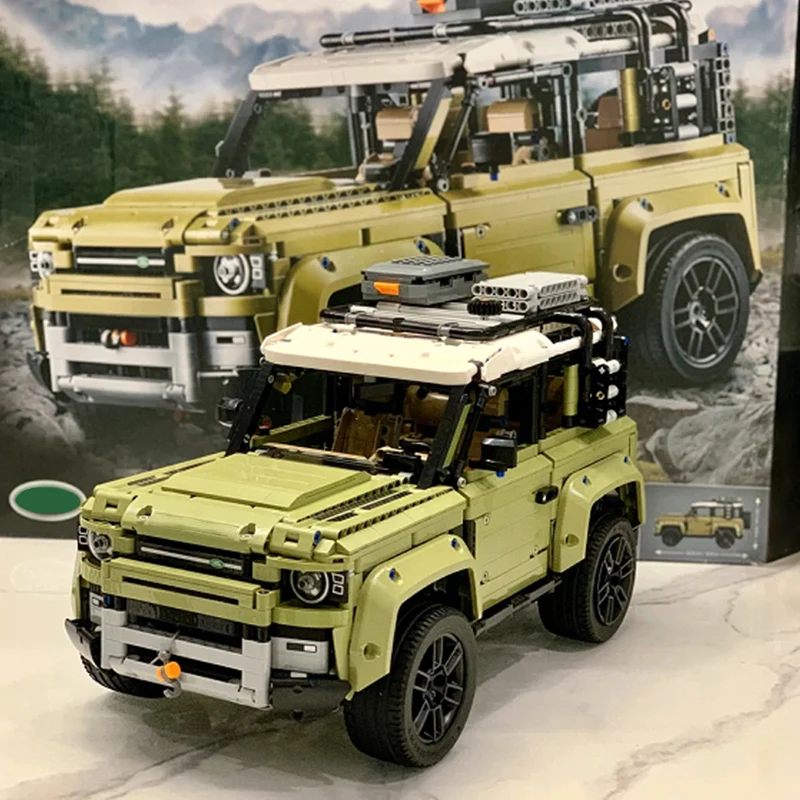

Знаменитый автомобиль конструктор Land Supercar Rover внедорожник Защитная модель автомобиля 42110 строительные блоки кирпичи игрушки для детей и взрослых подарок 2573 шт.