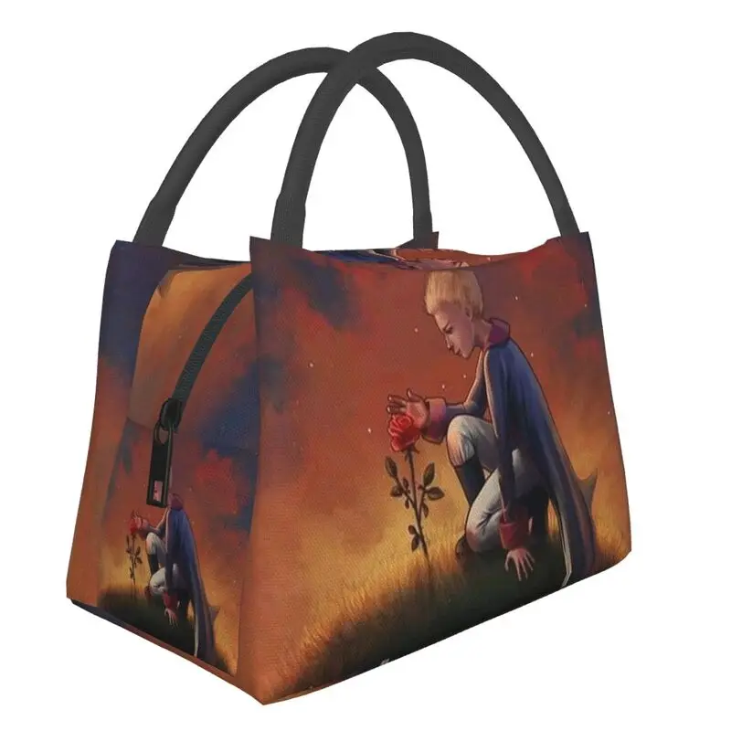 

The Little Prince Insulated Lunch Bag for School Office Fairy Tale Le Petit Prince Resuable Thermal Cooler Bento Box Women