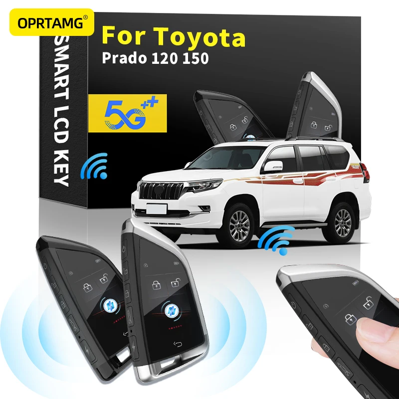 

Car Smart Remote Control Key LCD Display for Keyless Smart Key For Toyota Prado 120 150 2000 2001 2002-2018 2019 2020 2021 2022
